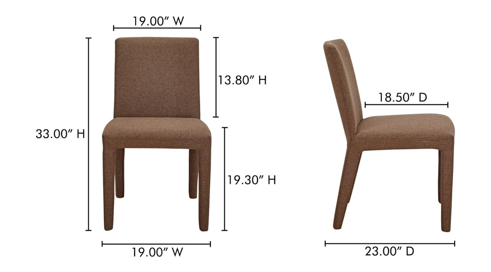 Monte Dining Chair-Brown - Image 9