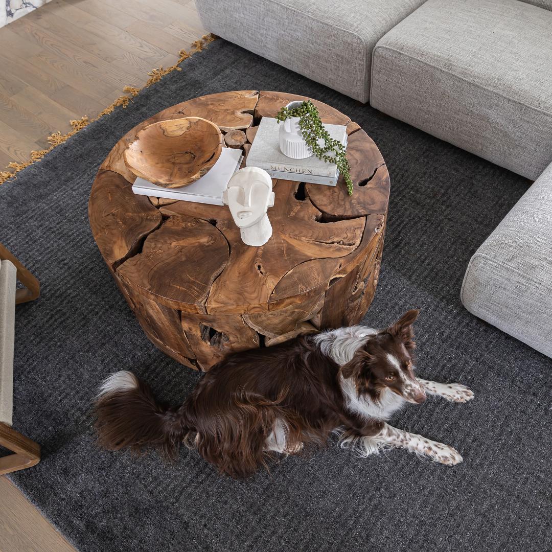 Kayu Flow Round Coffee Table - Image 5