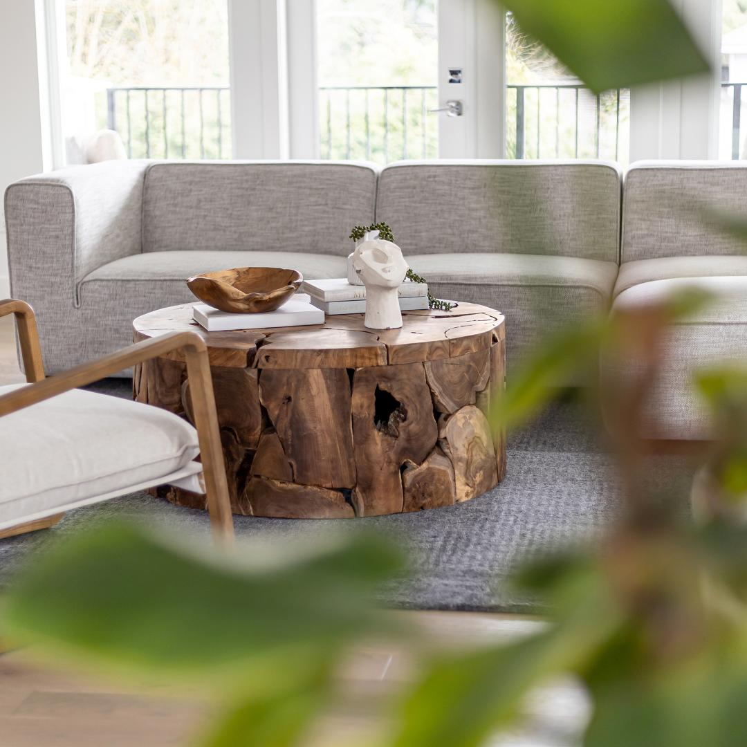 Kayu Flow Round Coffee Table - Image 6