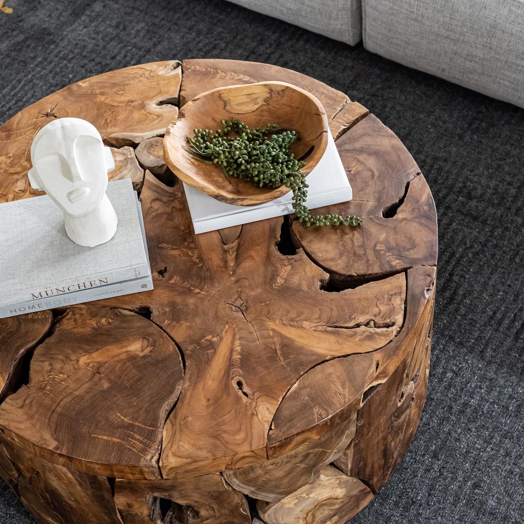 Kayu Flow Round Coffee Table - Image 4
