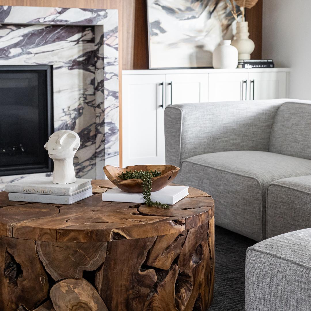 Kayu Flow Round Coffee Table - Image 2