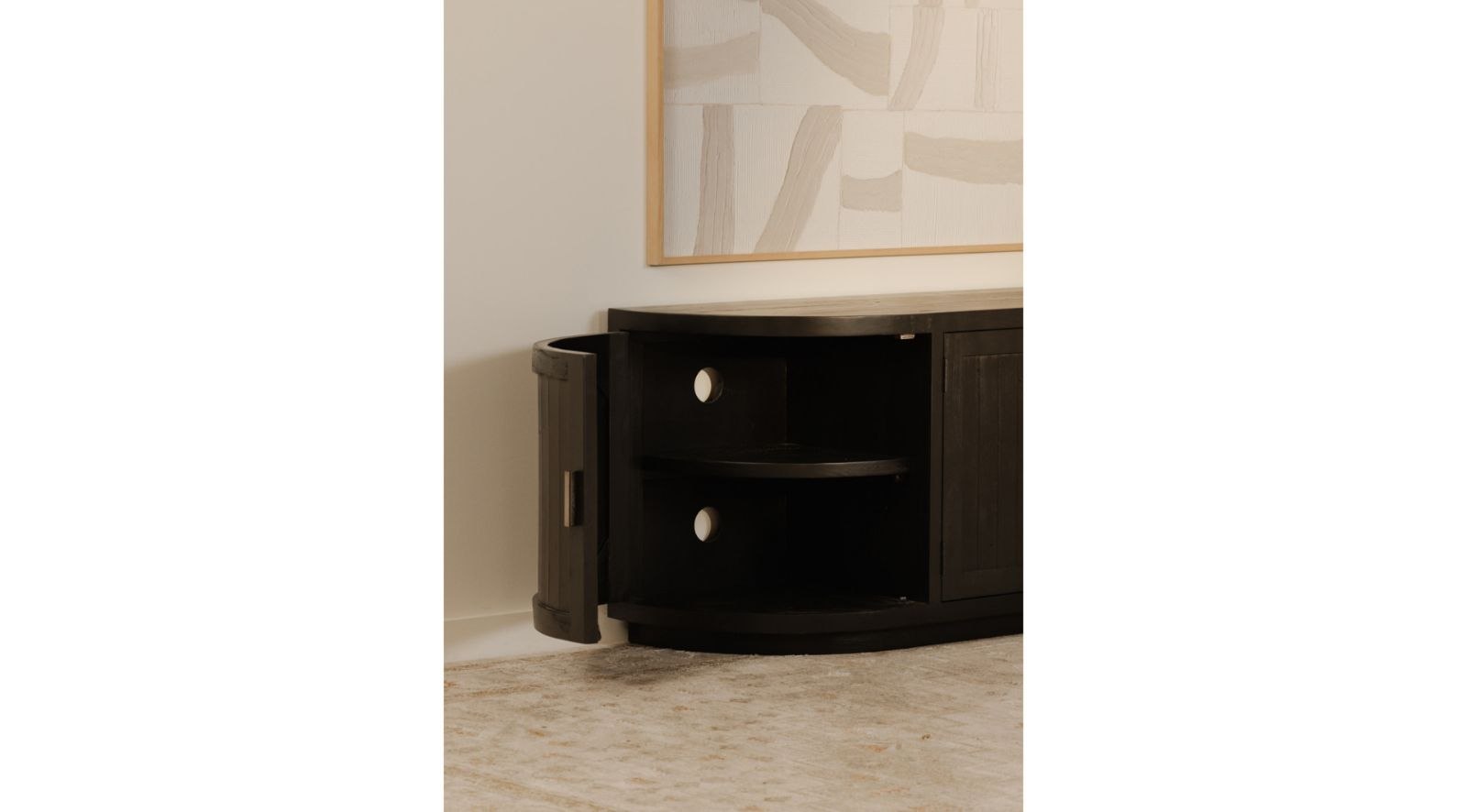 Nicola Media Cabinet- Black - Image 13