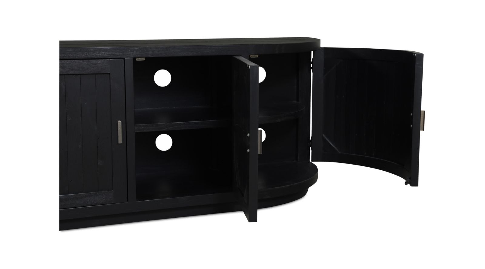 Nicola Media Cabinet- Black - Image 6