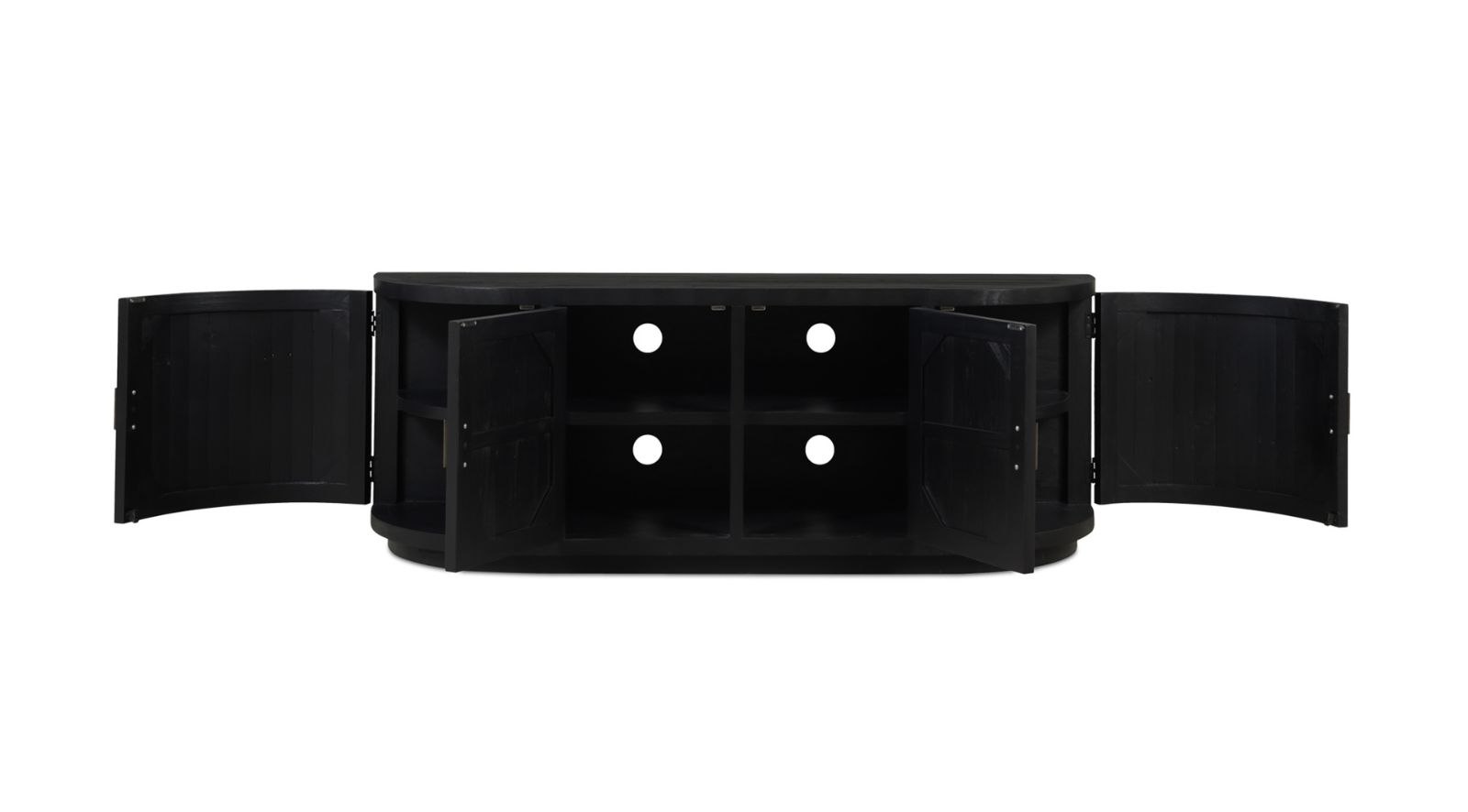 Nicola Media Cabinet- Black - Image 9