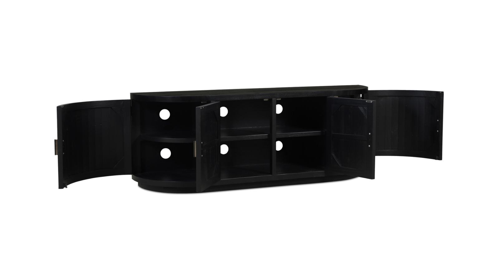 Nicola Media Cabinet- Black - Image 8