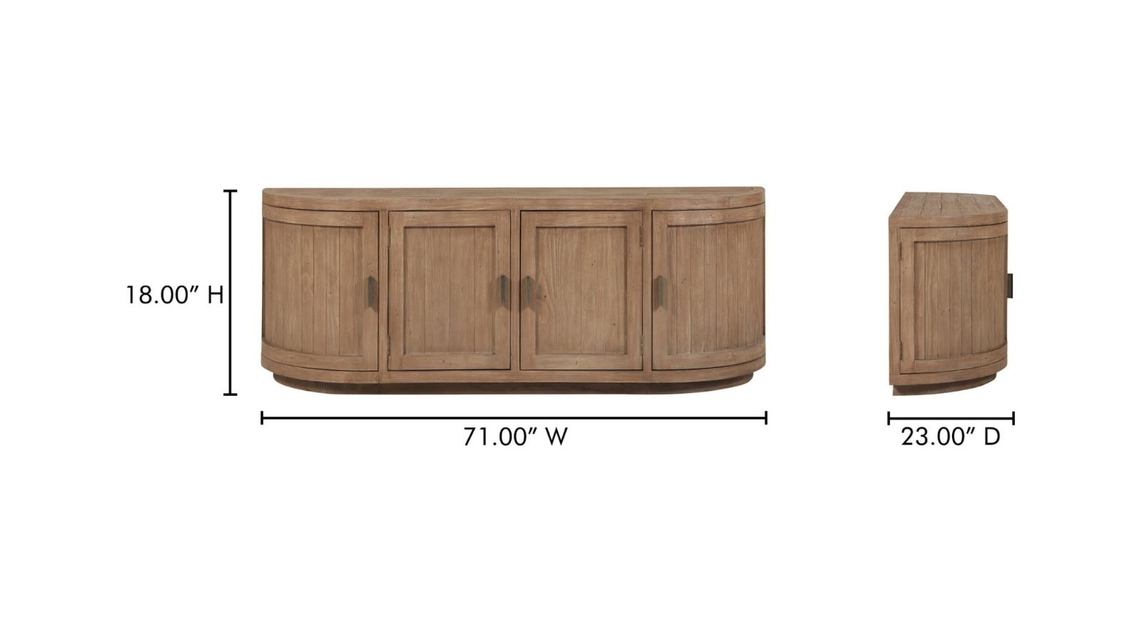 Nicola Media Cabinet- Natural - Image 5