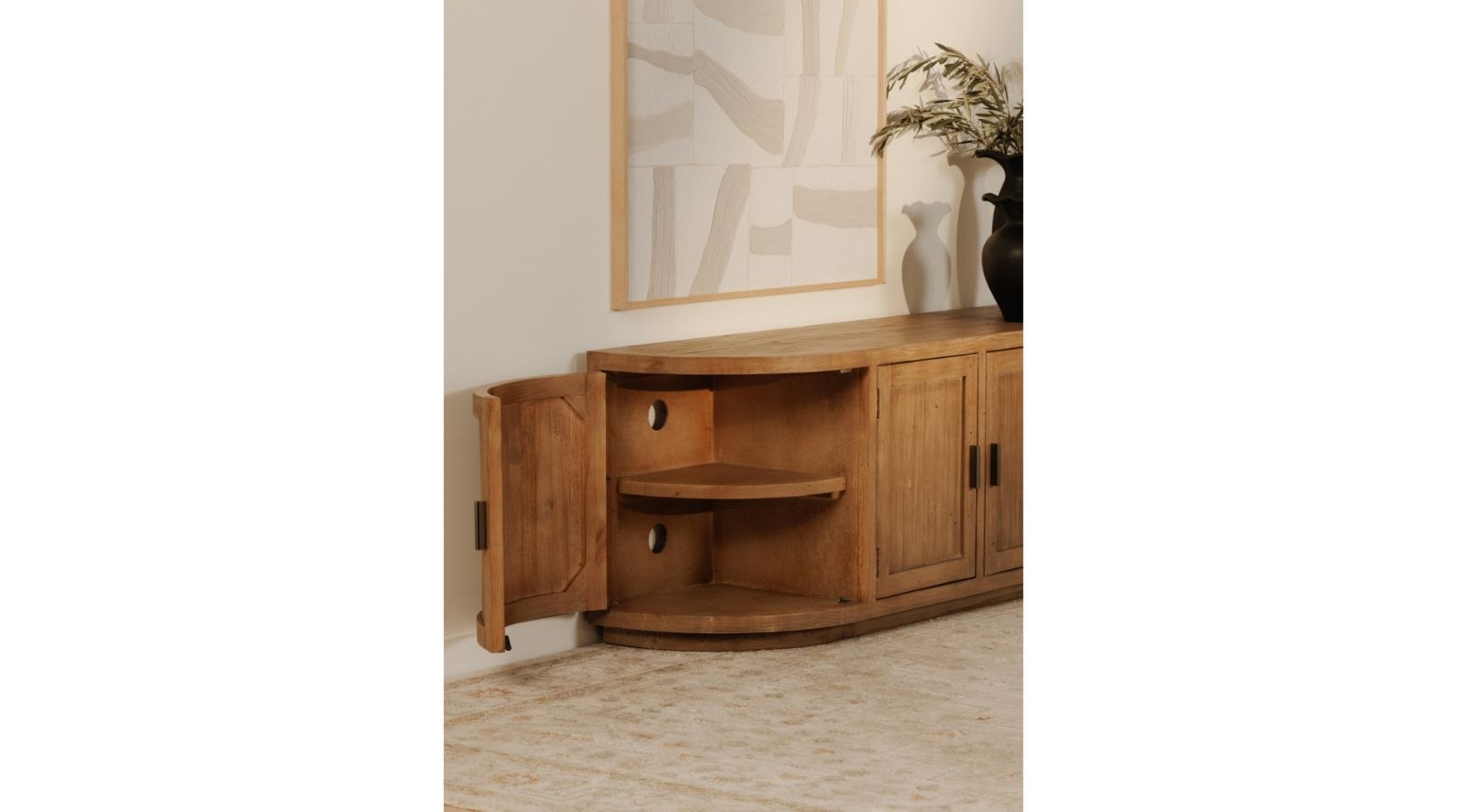 Nicola Media Cabinet- Natural - Image 12