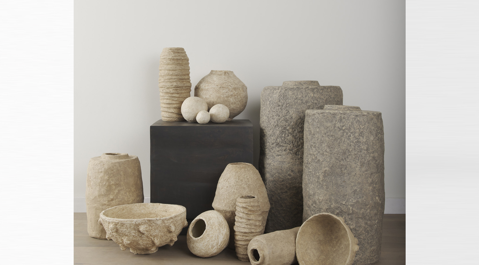 Sunita Paper Mache Orbs Beige - Image 5