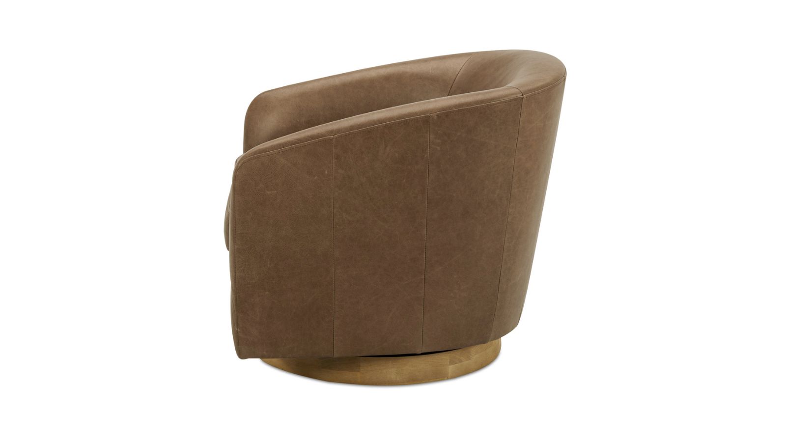 Oscy Leather Swivel Chair - Image 8