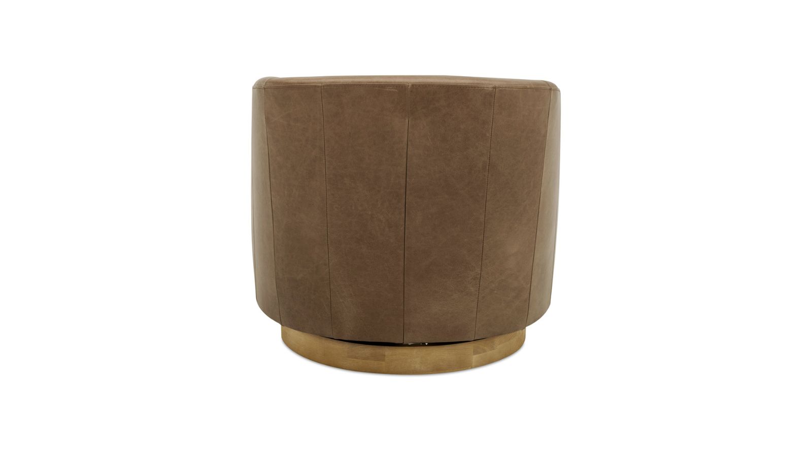 Oscy Leather Swivel Chair - Image 7