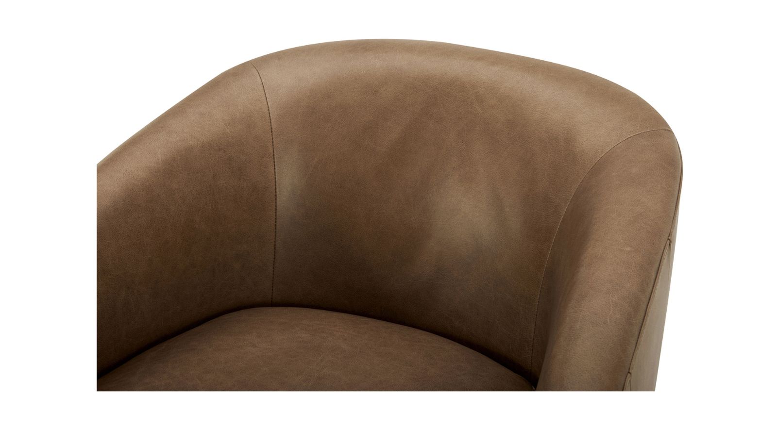 Oscy Leather Swivel Chair - Image 5