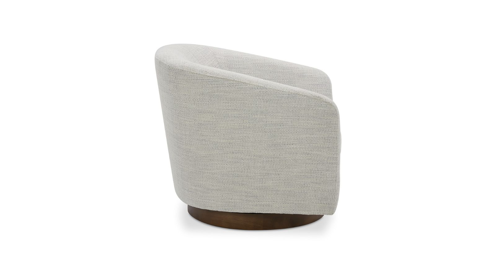 Oscy Swivel Chair- Splashed White - Image 4
