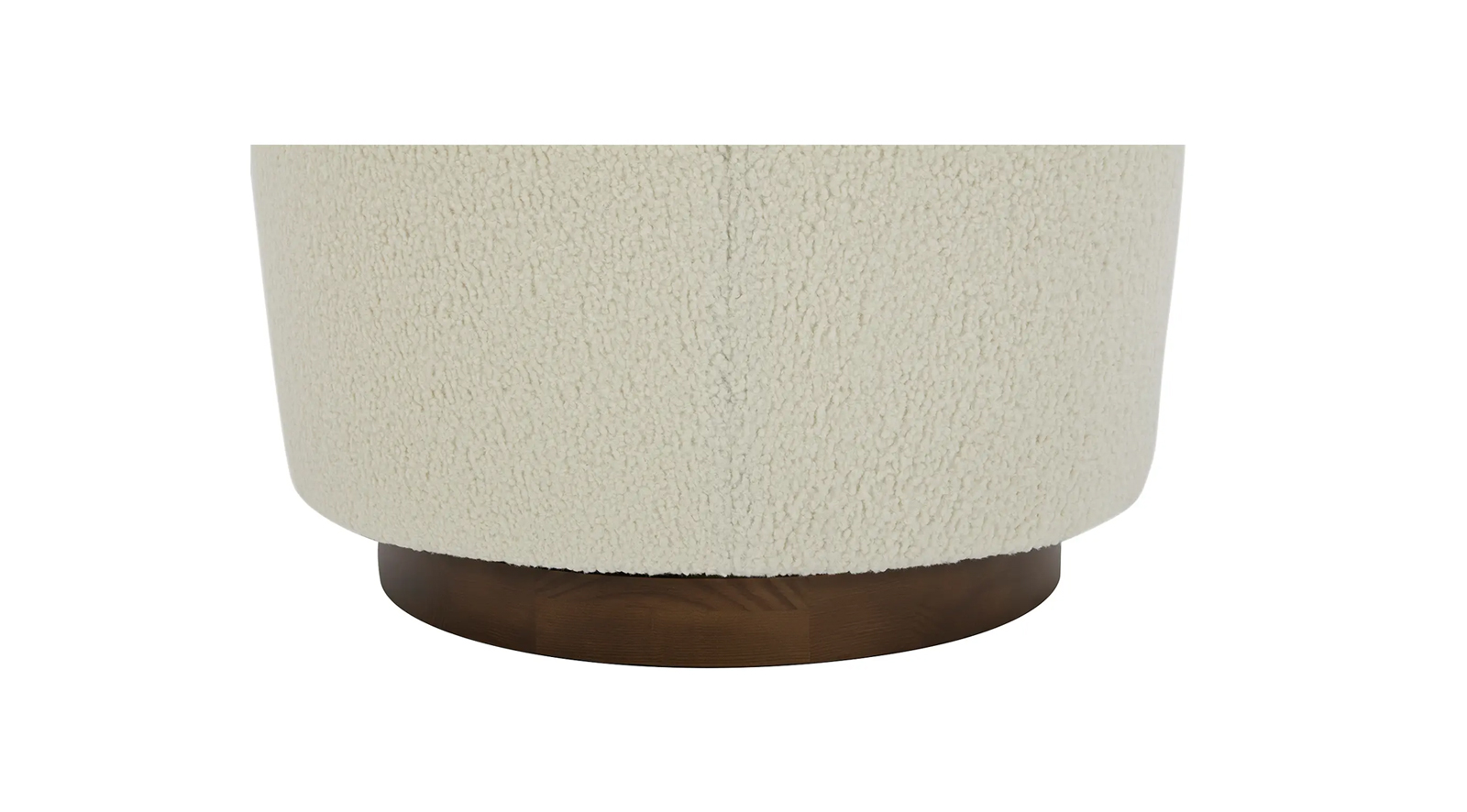 Oscy Swivel Chair- Shearling White - Image 12