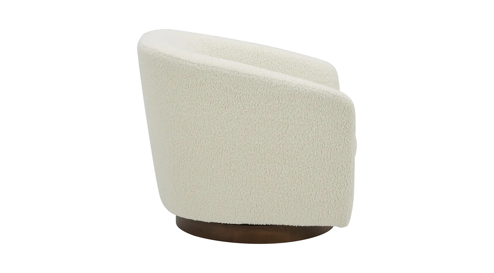 Oscy Swivel Chair- Shearling White - Image 5