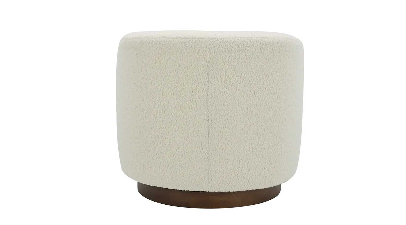 Oscy Swivel Chair- Shearling White - Image 6