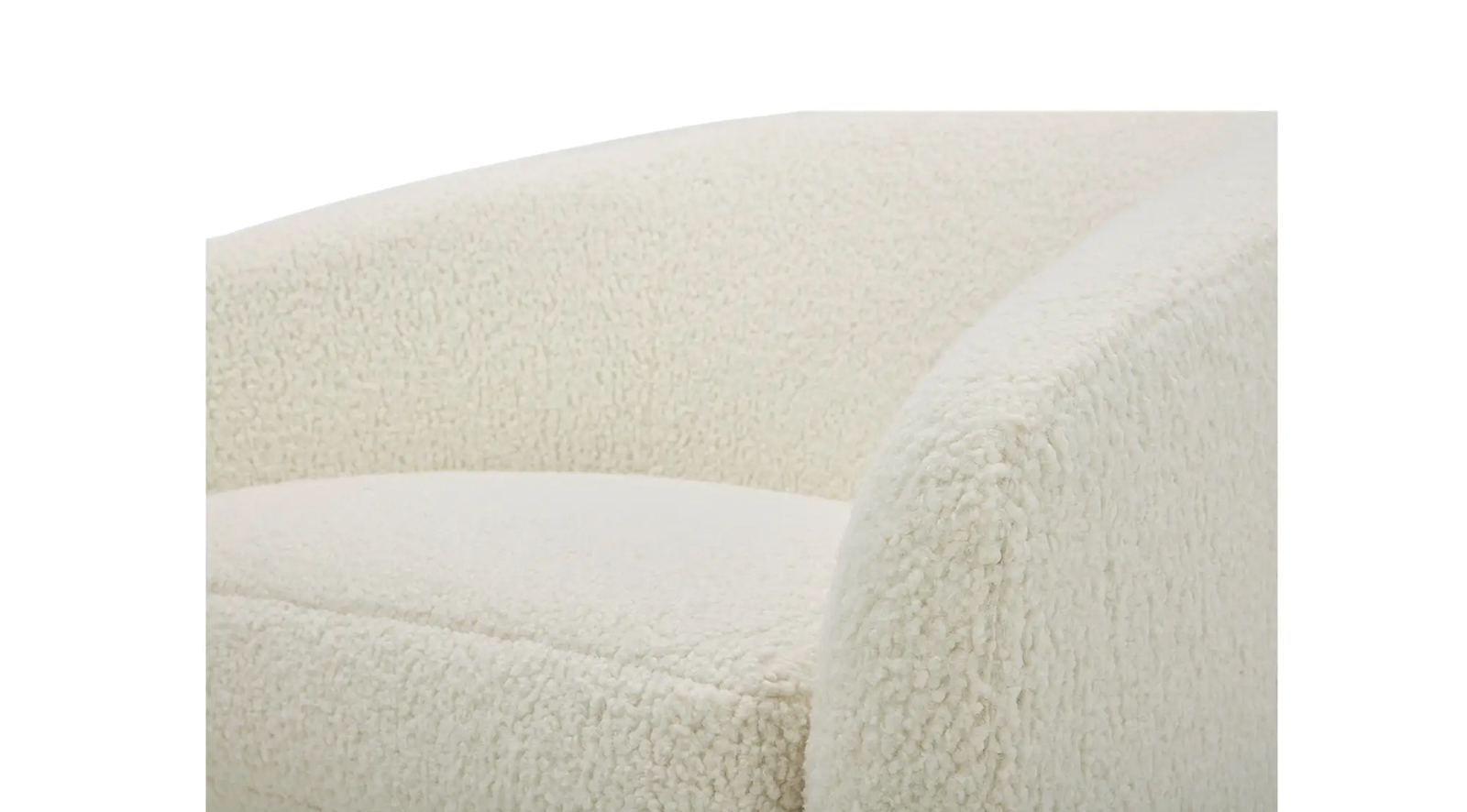 Oscy Swivel Chair- Shearling White - Image 8