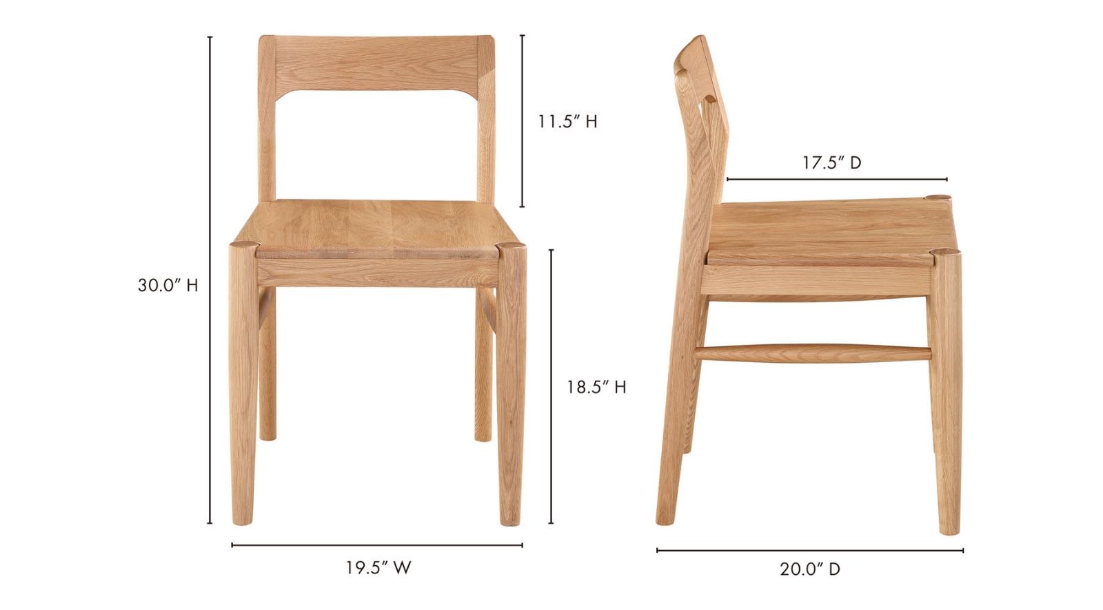 Owing Dining Chair-Natural Oak - Image 4