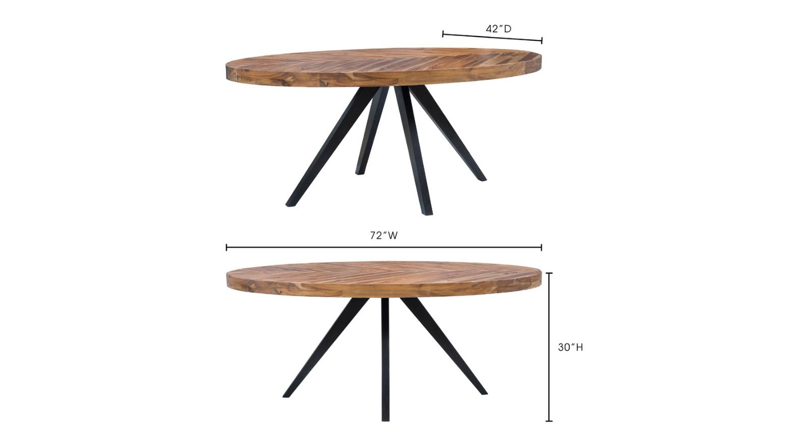 Parq Oval Dining Table- Amber - Image 11