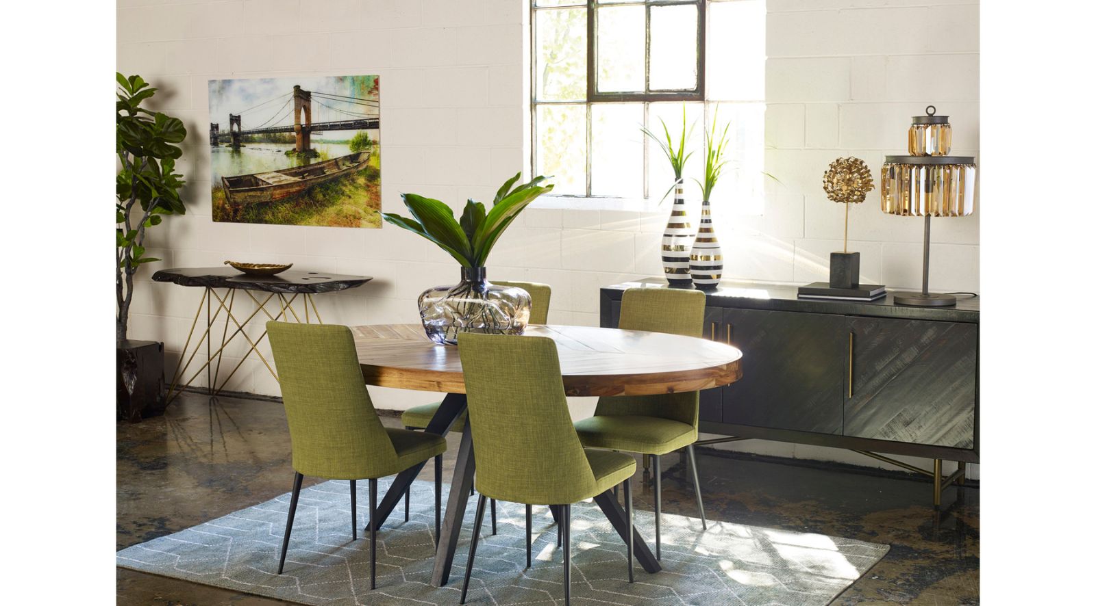 Parq Oval Dining Table- Amber - Image 6