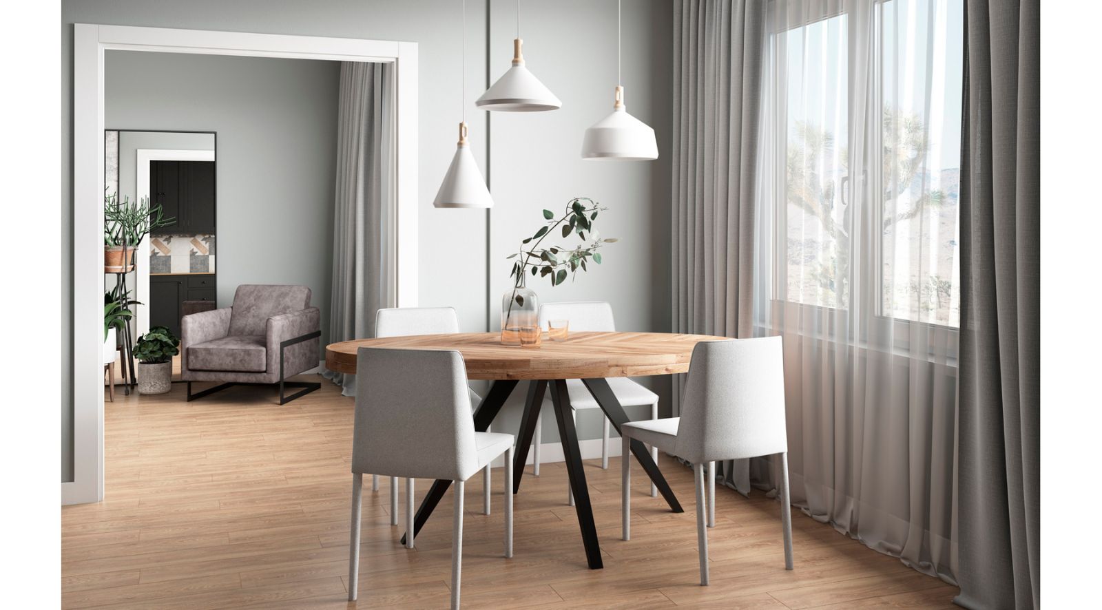 Parq Oval Dining Table- Amber - Image 5