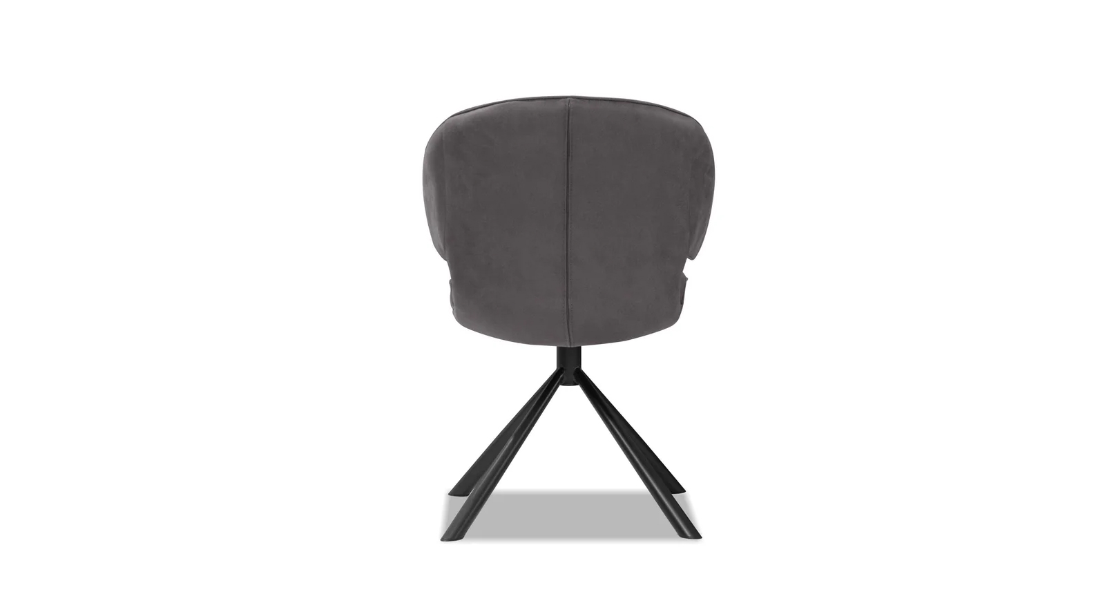 Hugo Swivel Dining Chair- Pewter - Image 2