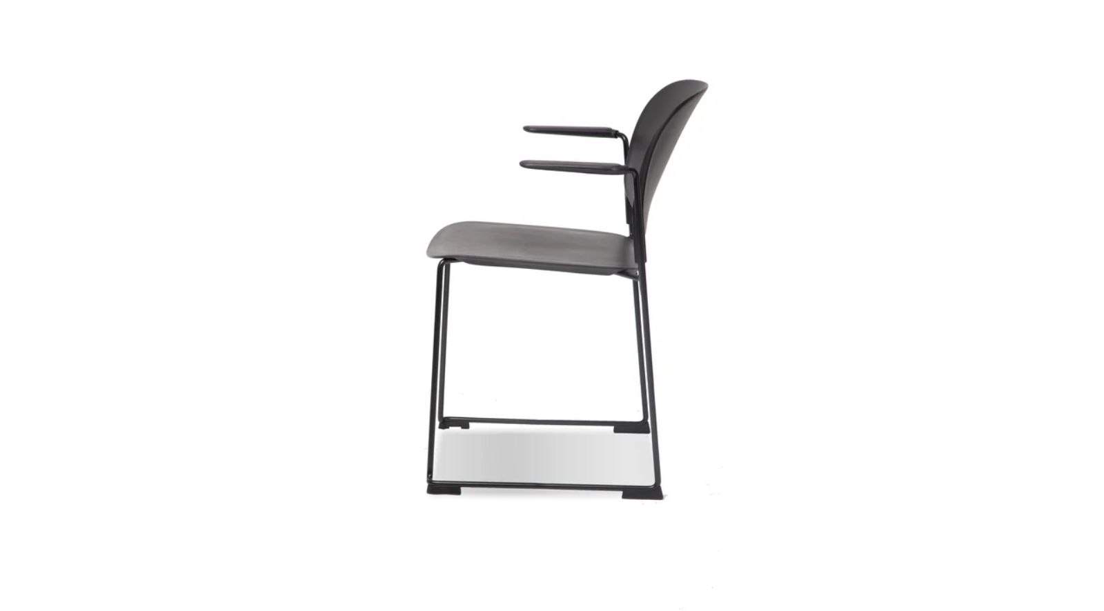 PRINGLE DINING ARMCHAIR- BLACK - Image 4