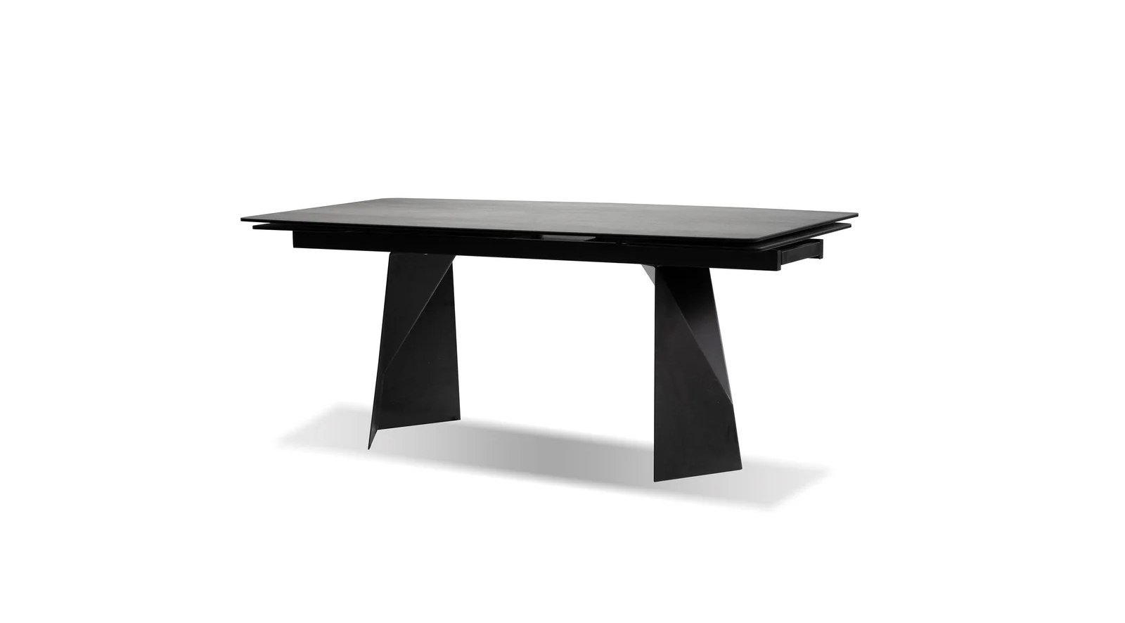 Prism Double Extension Dining Table Grey - Image 2