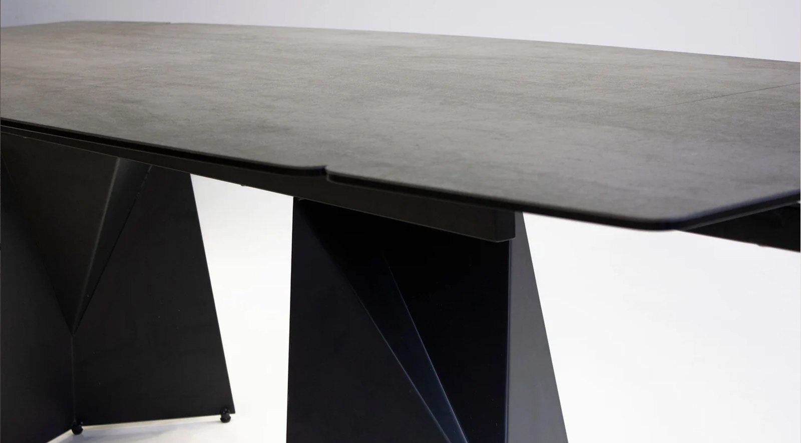 Prism Double Extension Dining Table Grey - Image 3