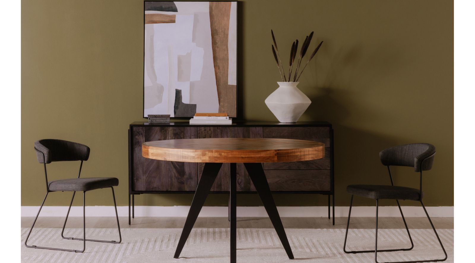 Parq Round Dining Table- Amber - Image 5
