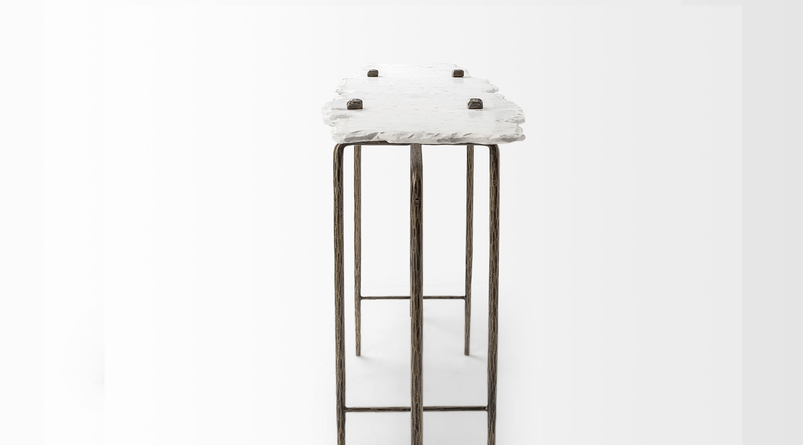 Pinera III - WHITE Console Table - Image 7