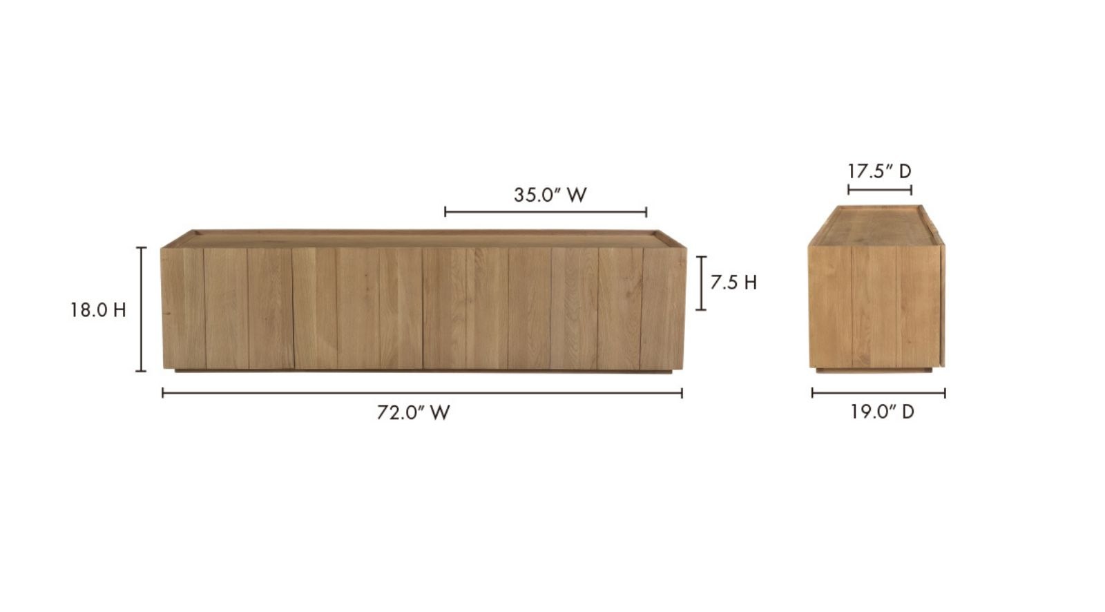 Plank Media Cabinet Natural - Image 5