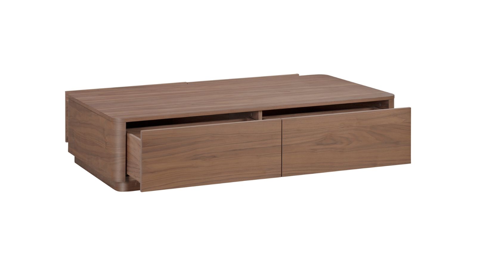 ROUND OFF COFFEE TABLE- WALNUT
