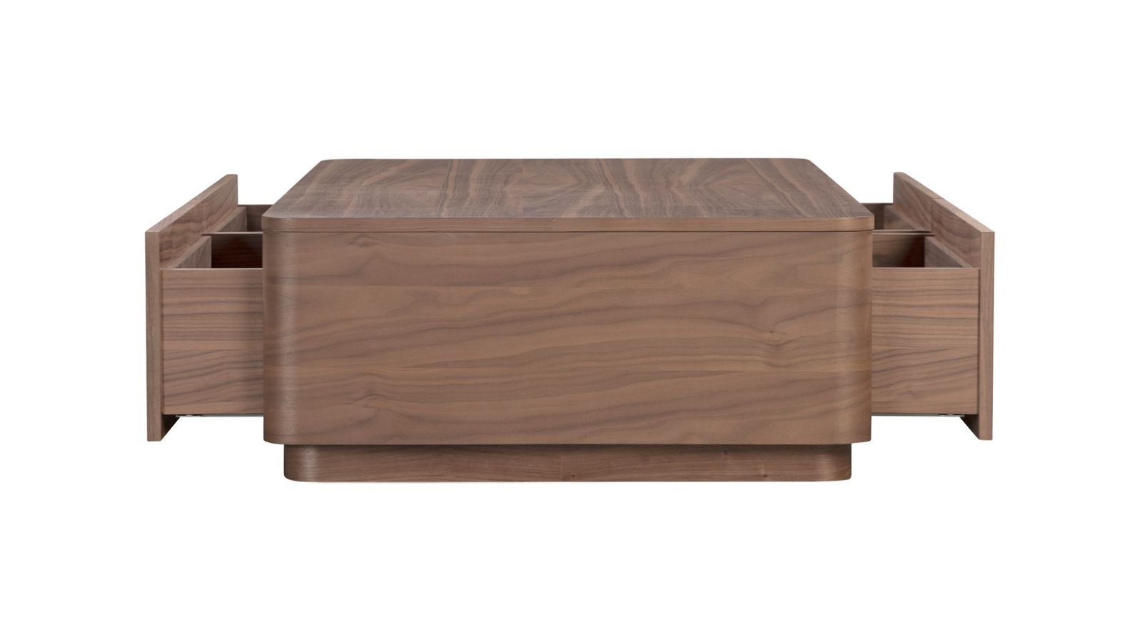 ROUND OFF COFFEE TABLE- WALNUT - Image 4