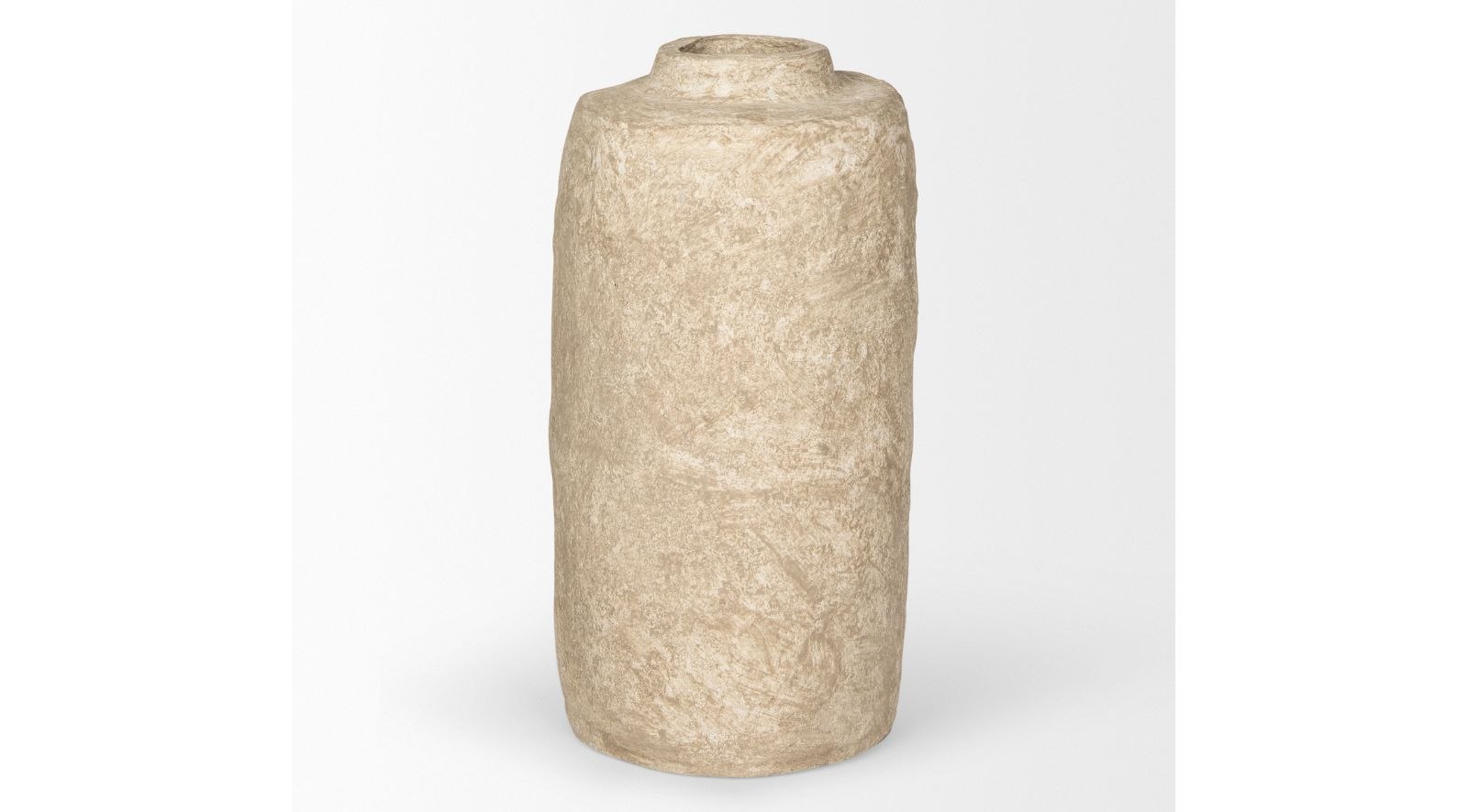 Rama Beige Paper Mache Floor Vase-Small - Image 9