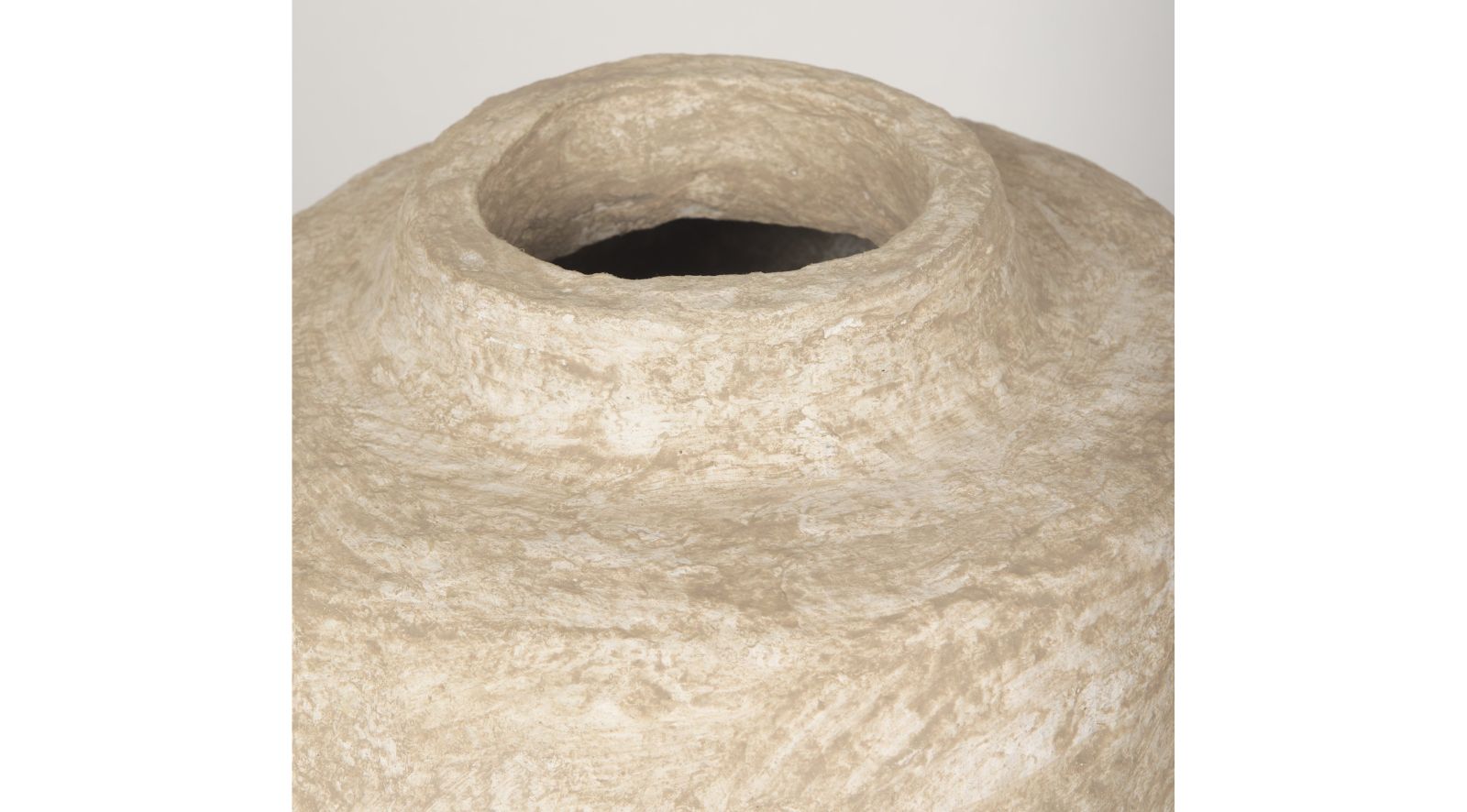 Rama Beige Paper Mache Floor Vase-Small - Image 7