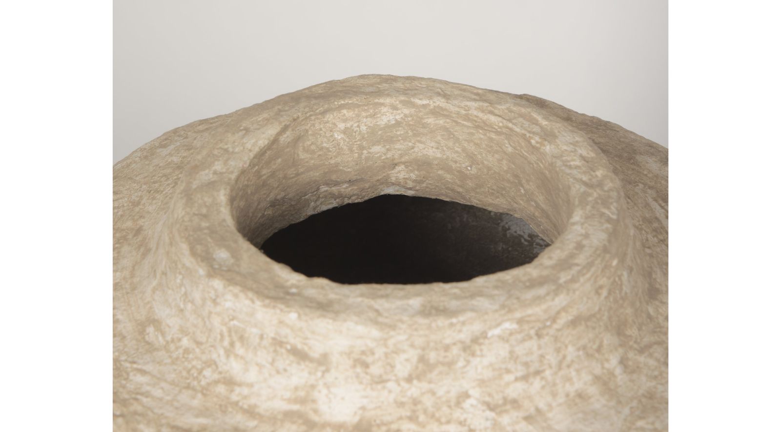 Rama Beige Paper Mache Floor Vase-Small - Image 6