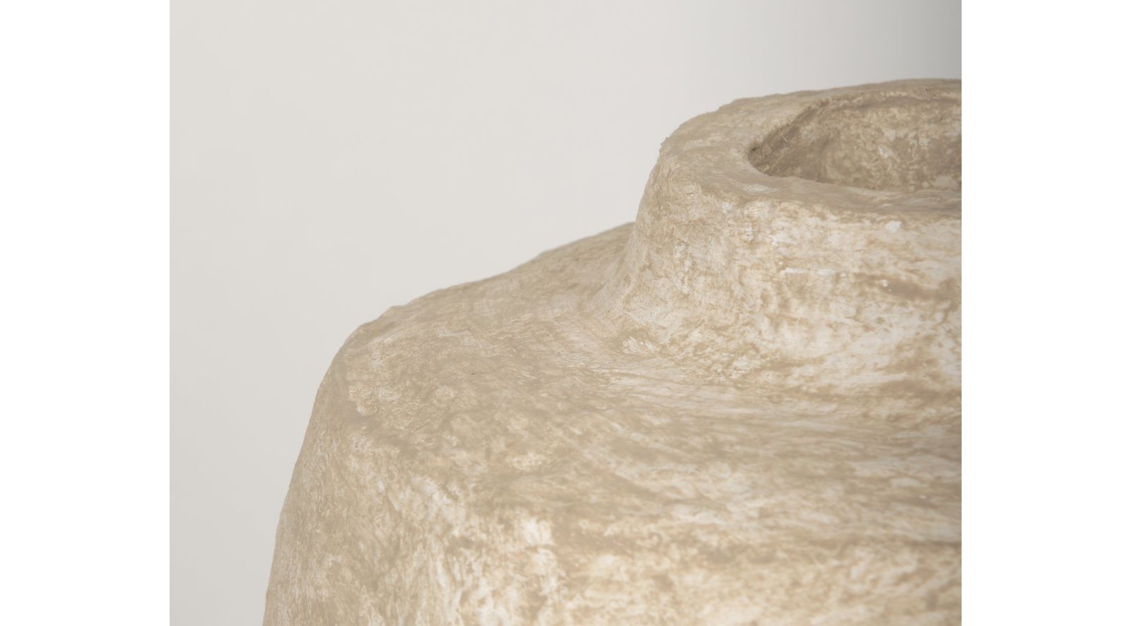 Rama Beige Paper Mache Floor Vase-Small - Image 5