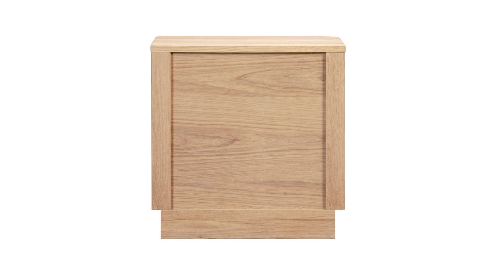 Round Off Tall Nightstand- Oak - Image 3