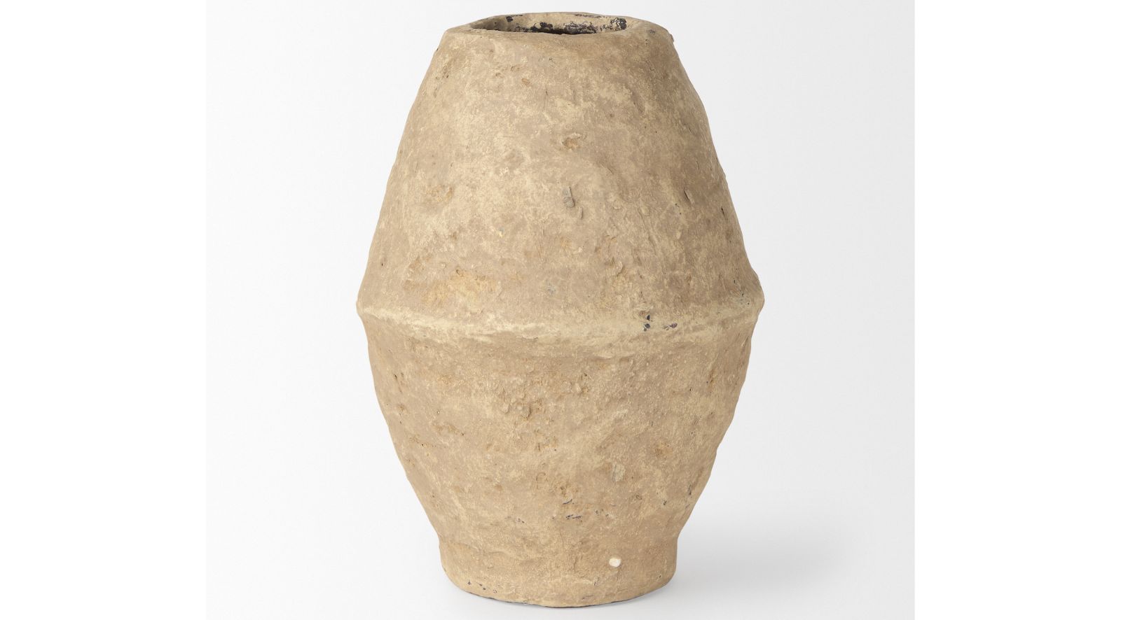 Rundal Beige Paper Mache Vase-Large - Image 3