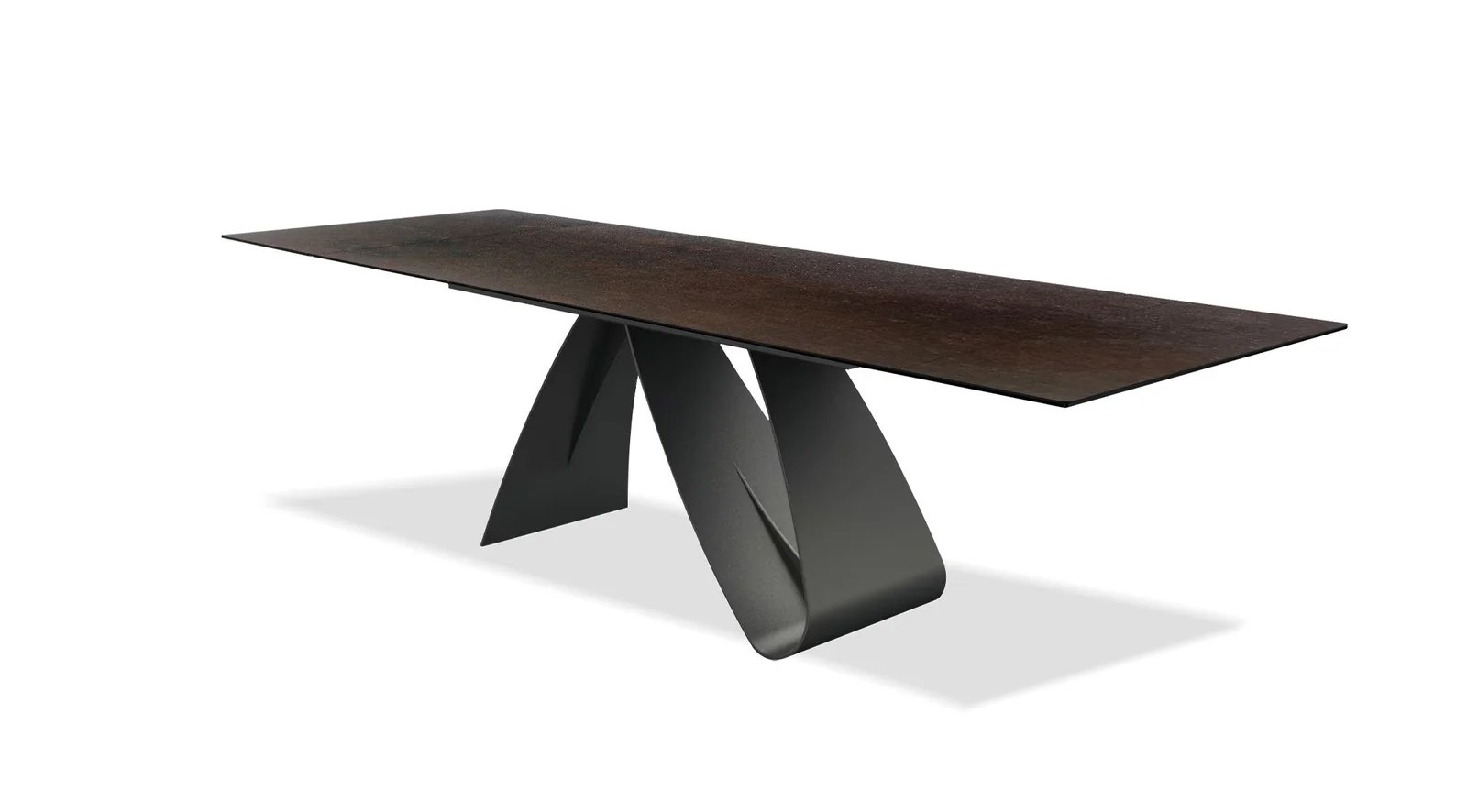 Signature 110" Double Extension Dining Table Brown - Image 3