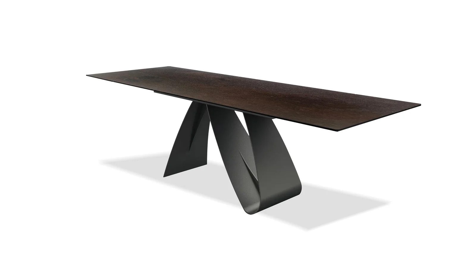 Signature 110" Double Extension Dining Table Brown - Image 2