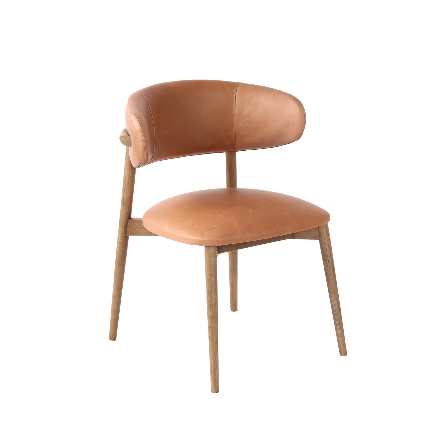 Windsor dining Chair- Hazelnut Leather - Image 2