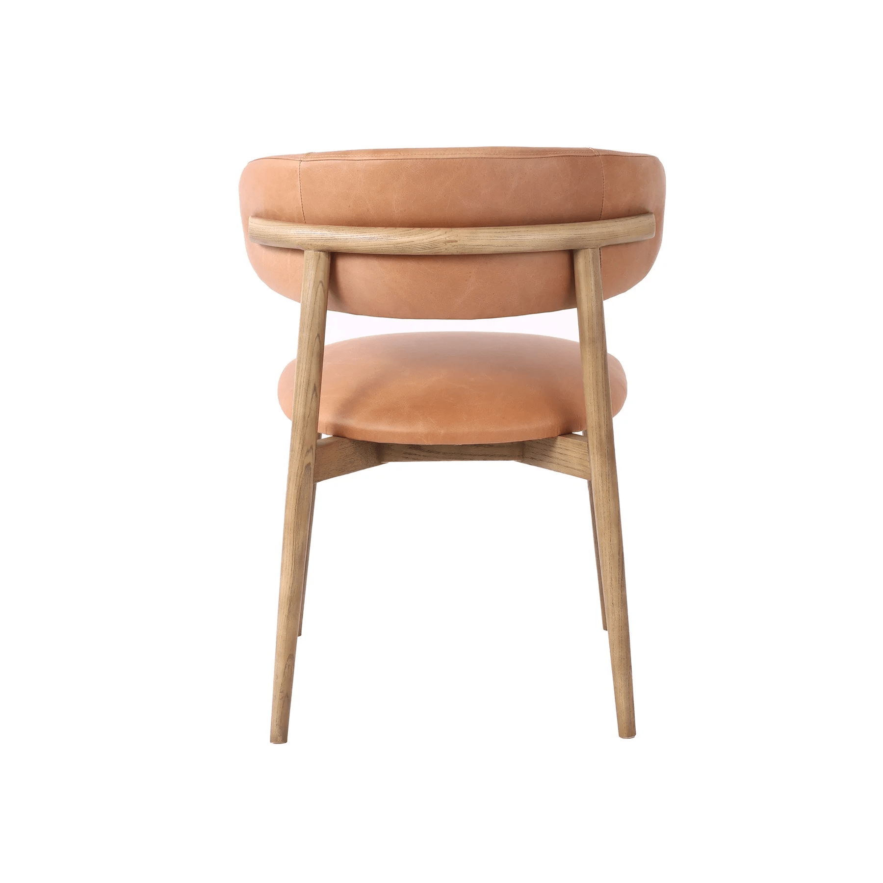 Windsor dining Chair- Hazelnut Leather - Image 6