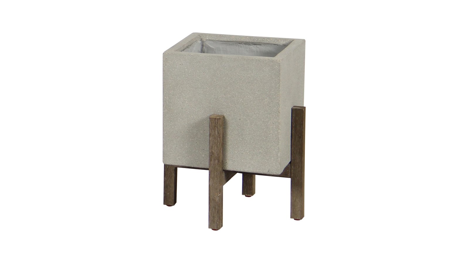 Patio Square Standing Pot - Natural Stone
