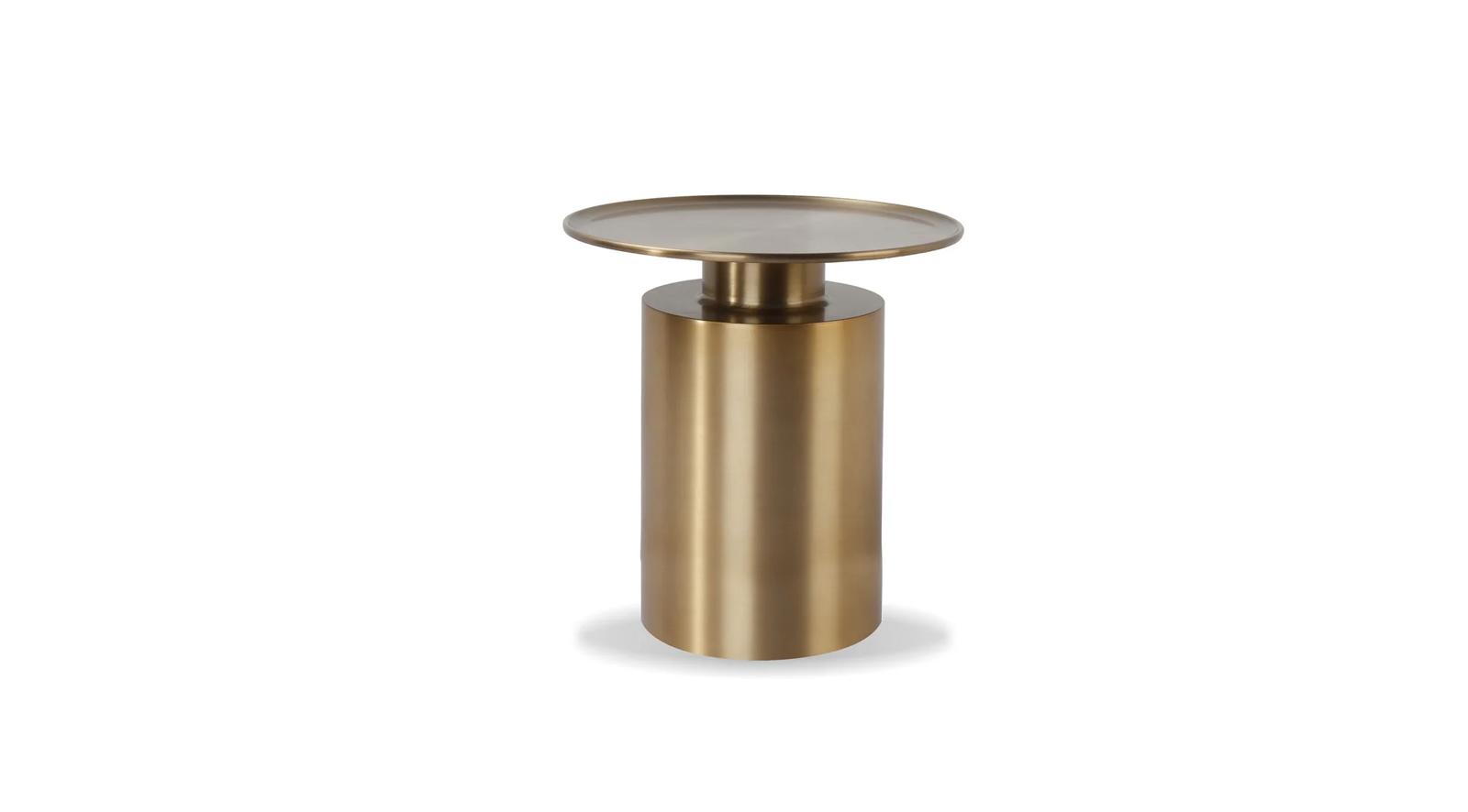 Stopper End Table Brass