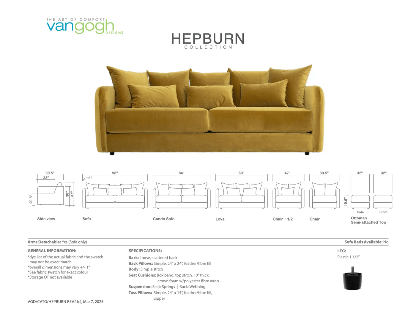 Hepburn Sofa - Image 11