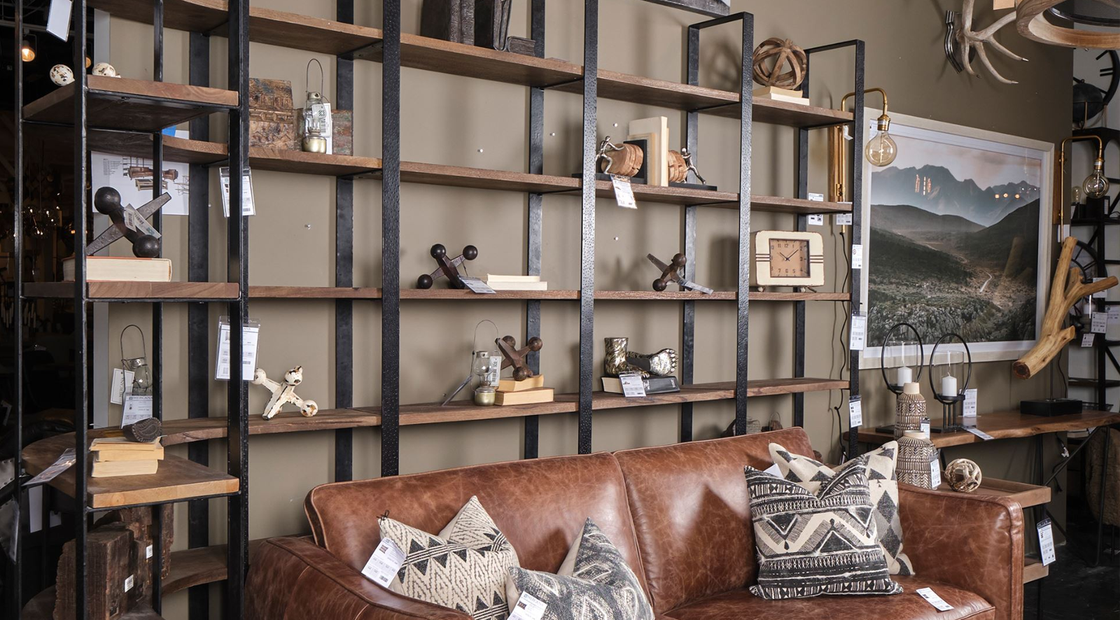 Taunton II- DARK BROWN Shelving Unit - Image 2
