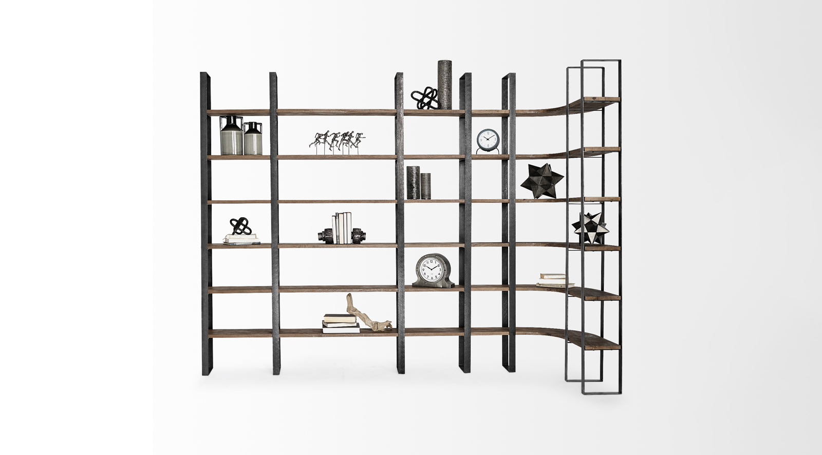 Taunton II- DARK BROWN Shelving Unit - Image 3