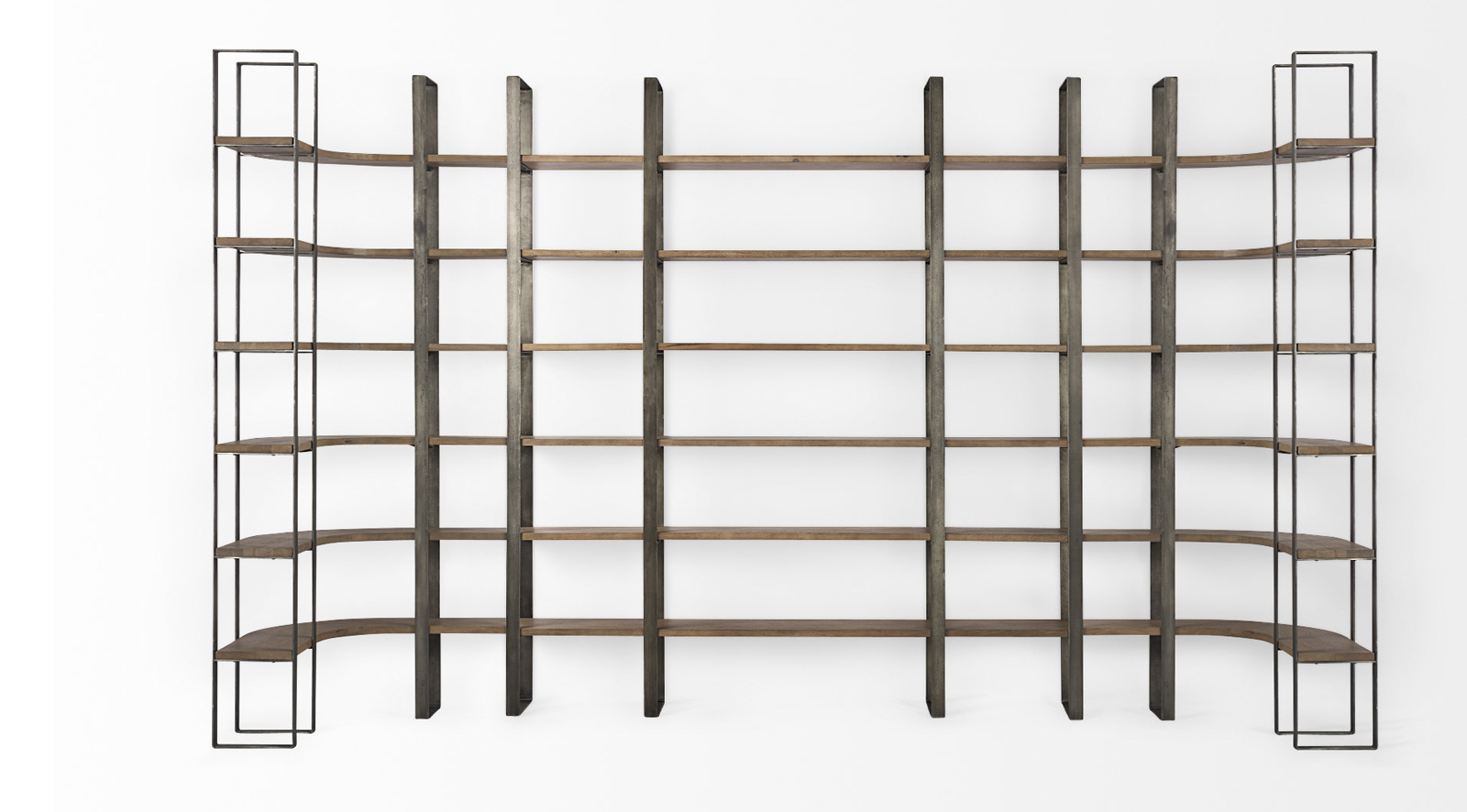 Taunton- MEDIUM BROWN Shelving Unit - Image 2