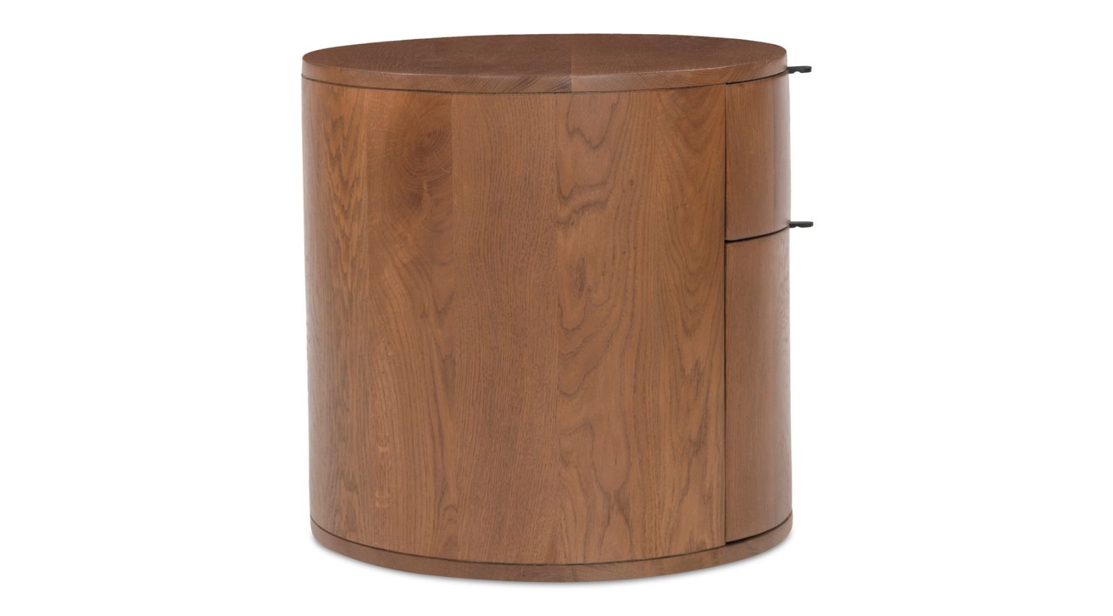 Theo Two Drawer Nightstand- Brown - Image 6